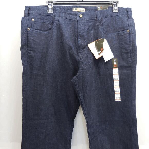 511 Tactical Jeans Men 40x32 Defender Flex Blue Denim Straight Fit NEW Stretch - Picture 2 of 10